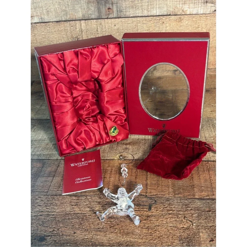 Waterford Crystal 12 Days of Christmas 10 Lords a Leaping Figural 2004 Ornament